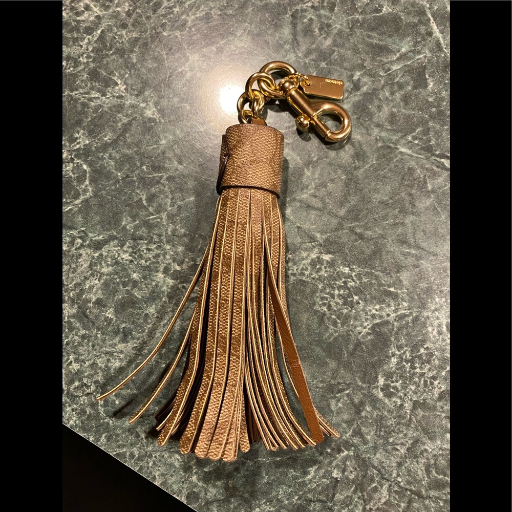 Coach tassel bag charm